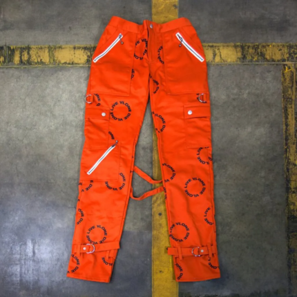 Vlone Bondage Circle Logo Pant (Orange)