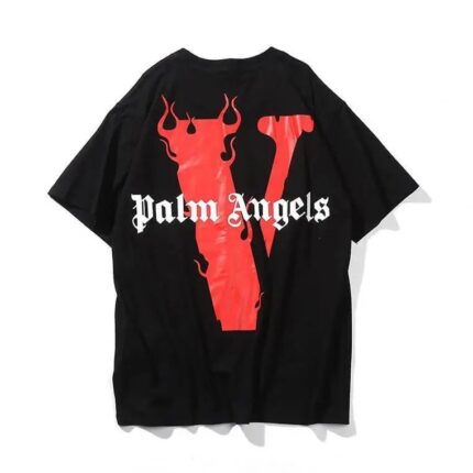 Vlone X Palm Angels T-shirt black