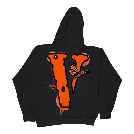 Juice Wrld x Vlone Butterfly Hoodie Black