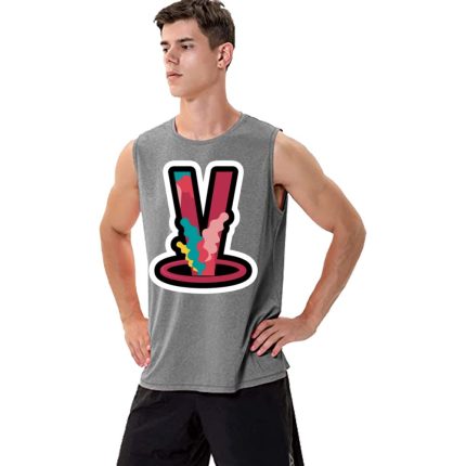 Nav X Vlone Circle Print V Sleeveless Shirt