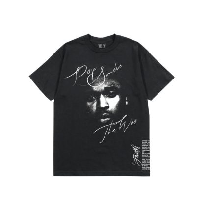 Pop Smoke x Vlone Faith Black T Shirt
