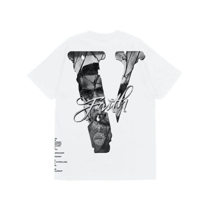 Pop Smoke x Vlone Faith King of New York White T Shirt