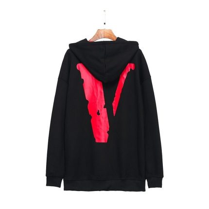 Vlone Logo Printed Long Sleeve Hoodie