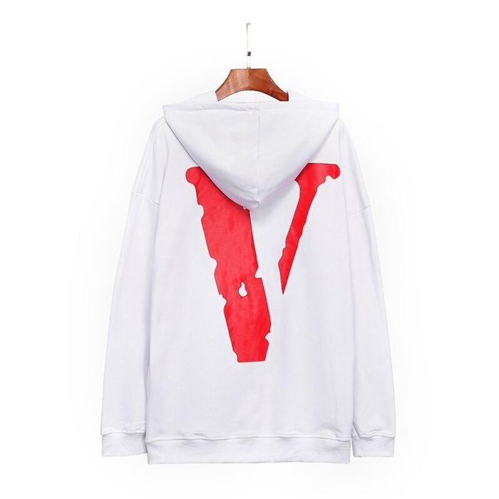 Vlone Logo Printed Long Sleeve Hoodie