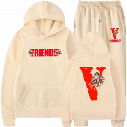 Vlone Hoodie and Sweatpants Set Tracksuit