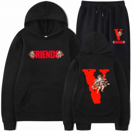 Vlone Hoodie and Sweatpants Set Tracksuit